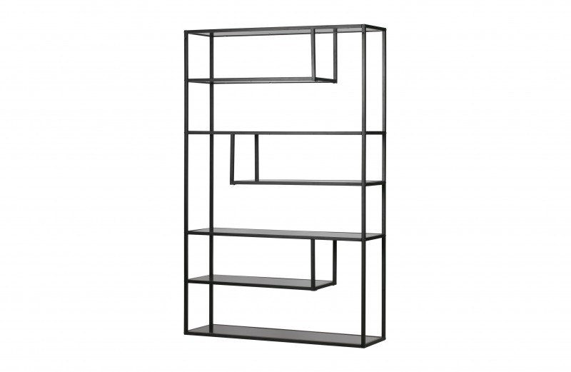 SHELF HONG OFFSET 120 BLACK METAL - CABINETS, SHELVES